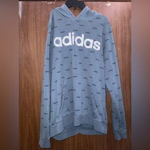 Adidas Men's Blue Crewneck Sweater